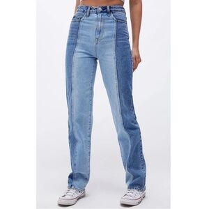 PacSun Two-Toned 90’s Boyfriend Blue Jeans